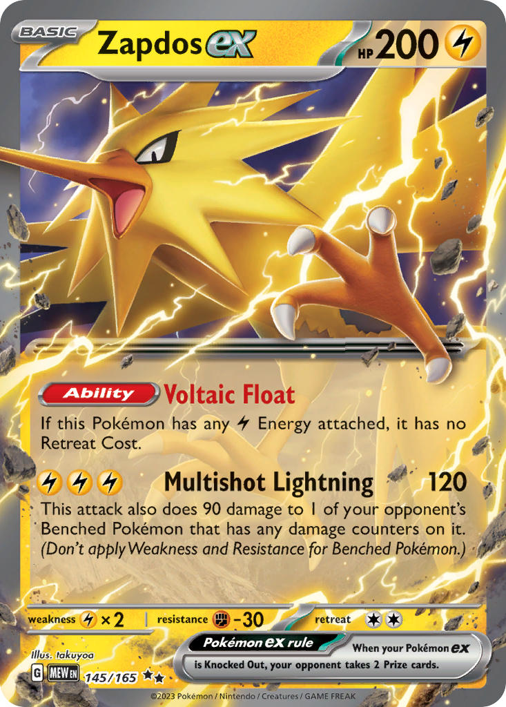 Zapdos ex (MEW #145)