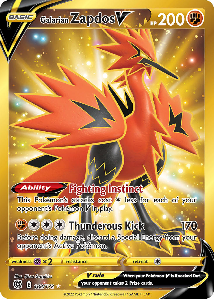 Galarian Zapdos V (BRS #182)