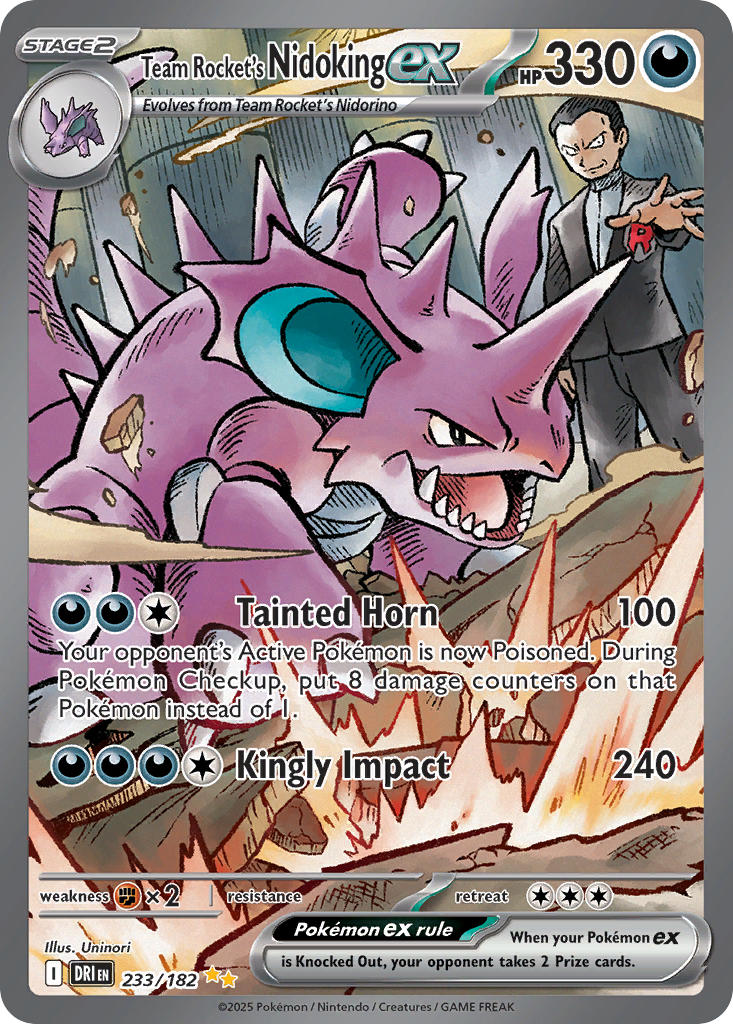 Team Rockets Nidoking ex (DRI #233)