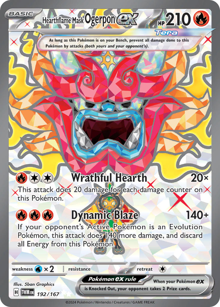 Hearthflame Mask Ogerpon ex (TWM #192)